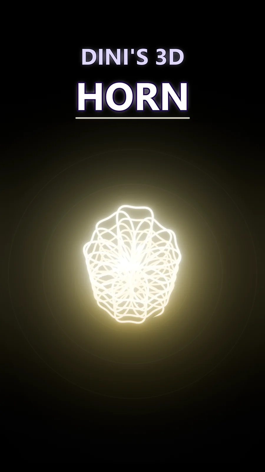 Watch One Equation Weave an Infinite 3D Horn
