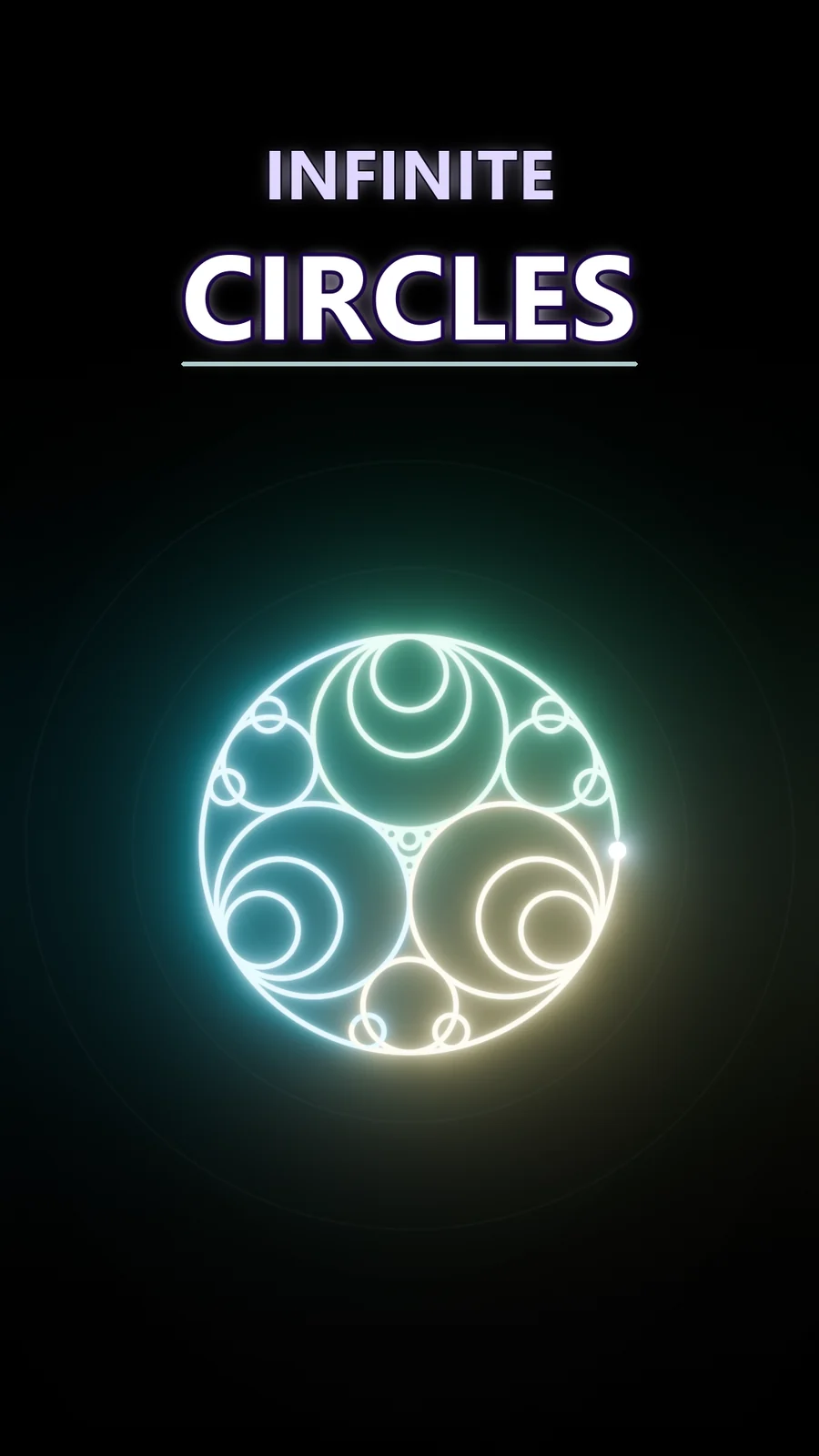 Can Infinite Circles Kiss Without Ever Crossing?